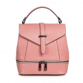 Rucsac dama din piele naturala DiAmanti Enna Rosa Intenso